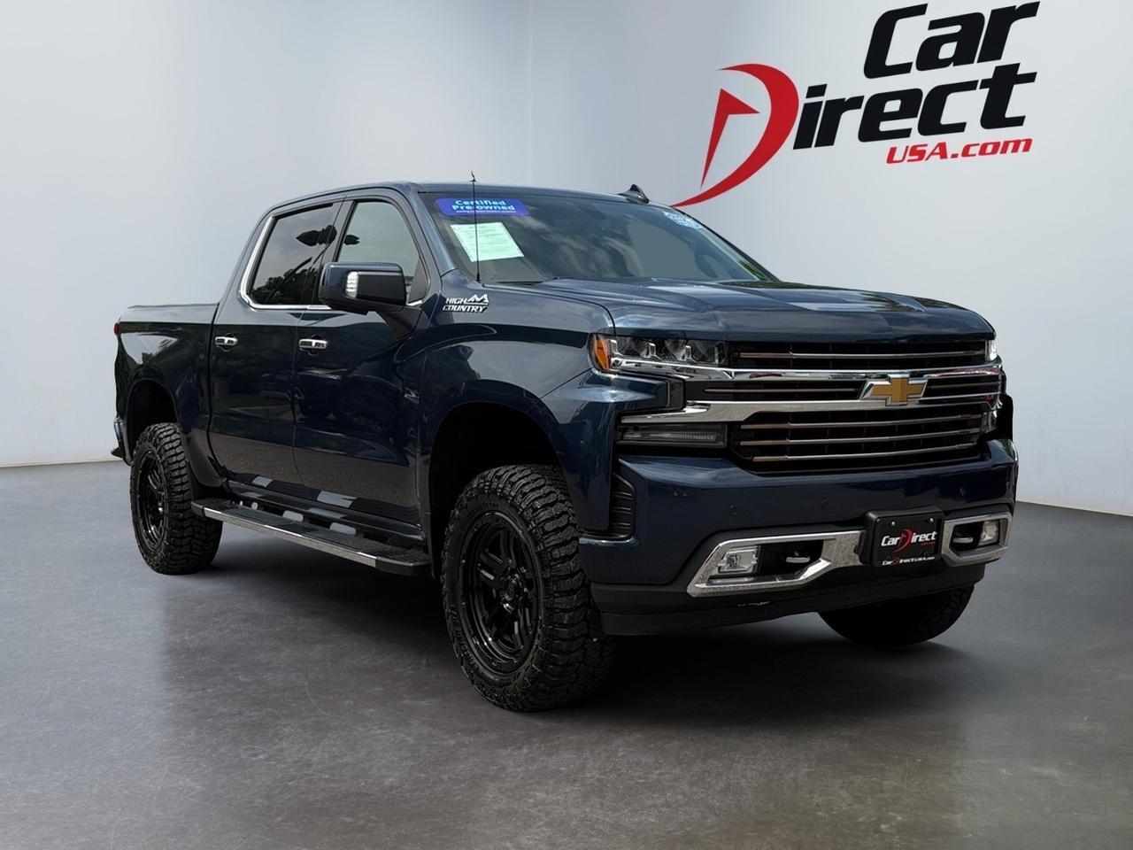 2020 Chevrolet Silverado 1500 High Country, RUNNING BOARDS, BED LINER, BACKUP CAMERA WITH PARKING SENSORS, APPLE CARPLAY/ANDROID AUTO, LANE KEEP ASSIST, BLIND SPOT ALERT, TOW PACKAGE, NO ACCIDENTS, RIDE THIS TRUCK TO THE COUNTRY! Virginia Beach VA