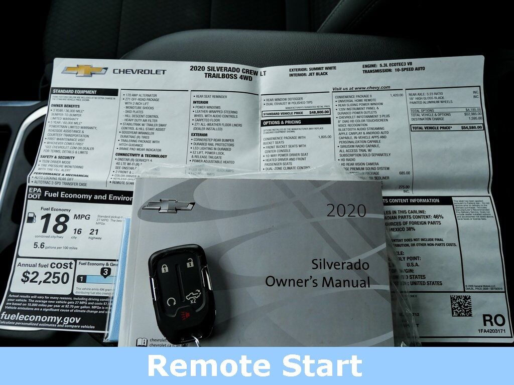 2020 Chevrolet Silverado 1500 LT Trail Boss Mt Pleasant MI