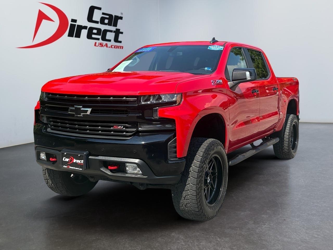 2020 Chevrolet Silverado 1500 LT Trail Boss, RUNNING BOARDS, LIFTED, TOW PACKAGE, CUSTOM GEAR OFF ROAD BLACK WHEELS, SUNROOF, BACKUP CAMERA, PARKING SENSORS, HEATED SEATS, BLIND SPOT ALERT, LANE KEEP ASSIST, REAR POWER SLIDING WINDOW, CLEAN CARFAX, LIFT YOUR RIDE IN THIS TRAIL BO