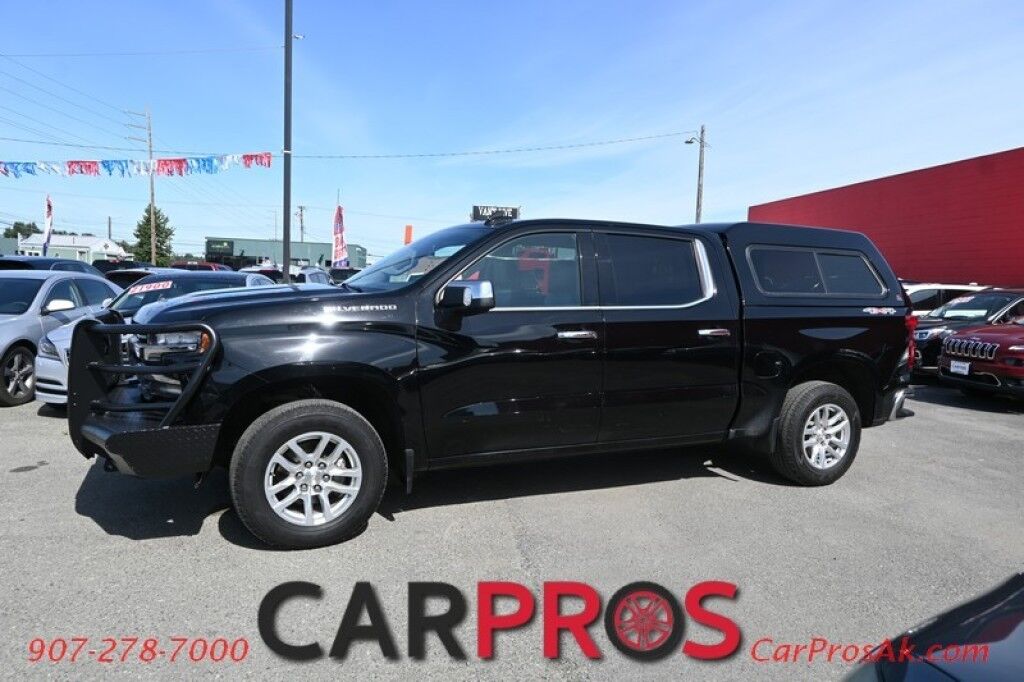 2020 Chevrolet Silverado 1500 LTZ - 5.3L V8 - Automatic - 4X4 - Remote Start - Heated/Cooled Front Leather Seats - 2nd Row Heated Seats - Block Heater - Canopy - Bedliner - Bush Guard - 9.76 Rear Axle - Heavy Duty Rear Springs - Max Trailering Package Anchorage AK