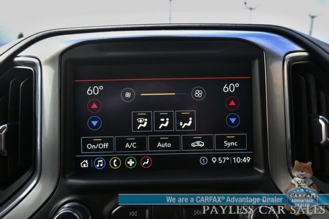 2020 Chevrolet Silverado 1500 RST / 4X4 / Z71 Off-Rd & Convenience Pkg / Auto Start / Power & Heated Cloth Seats / Heated Steering / Bose Speakers / Apple CarPlay & Android Auto / Bed Liner / Tonneau Cover / Running Boards / Tow Pkg Anchorage AK