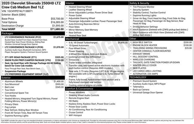 2020 Chevrolet Silverado 2500HD LTZ Raleigh NC