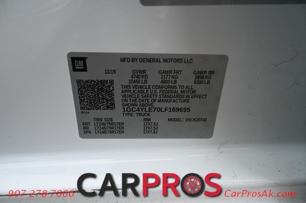 2020 Chevrolet Silverado 2500HD WT - 4X4 - Crew Cab - Convenience & Safety Package - Remote Start - Backup Camera - Apple CarPlay & Android Auto - Bluetooth - Front & Rear Parking Sensors - Seats 6 - Lane Depart & Blind Spot - Aluminum Wheels - Tow Pkg Anchorage AK