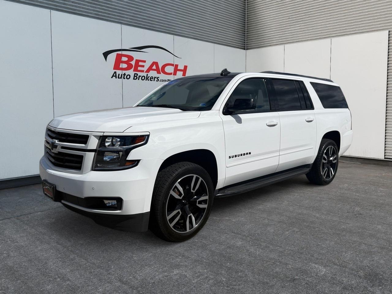 2020 Chevrolet Suburban Premier, HEATED/VENTILATED SEATS, HEATED REAR SEATS, POWER LIFTGATE, 3RD ROW, APPLE CARPLAY/ANDROID AUTO, WIFI, NAVIGATION, TOW PACKAGE, LUGGAGE RACK, POWER FOLDING MIRRORS, KEYLESS START, THIS IS THE PERFECT FAMILY VEHICLE!