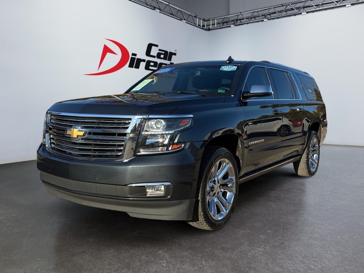 2020 Chevrolet Suburban Premier, POWER RUNNING BOARDS, HANDS FREE LIFTGATE, HEADS-UP DISPLAY, LANE KEEP ASSIST, FORWARD COLLISION ALERT, APPLE CARPLAY/ANDROID AUTO, HEATED STEERING WHEEL & SEATS, ROOF RACKS, CLEAN CARFAX, TAKE THE WHOLE FAMILY ON THE ROAD! Virginia Beach VA