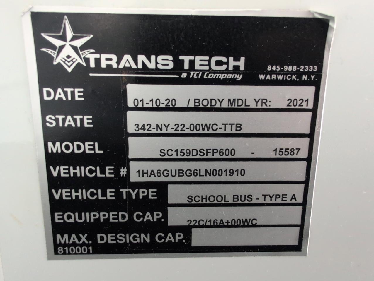 2020 Chevrolet TRANS TECH SST Johnstown NY