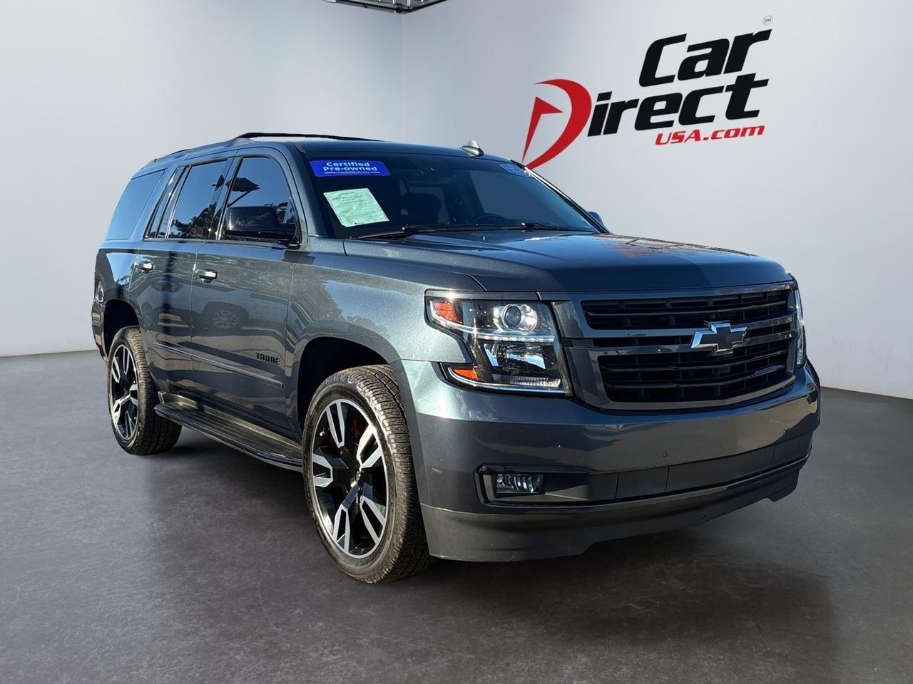 2020 Chevrolet Tahoe Premier, LANE KEEP ASSIST, BLIND SPOT ALERT, RUNNING BOARDS, POWER LIFTGATE, SUNROOF, HEATED & VENTILATED SEATS, POWER 3RD ROW SEATING, APPLE CARPLAY/ANDROID AUTO, 360 BACKUP CAMERA, ONLY 1 OWNER, CLEAN CARFAX, DRIVE THIS TAHOE HOME TODAY!