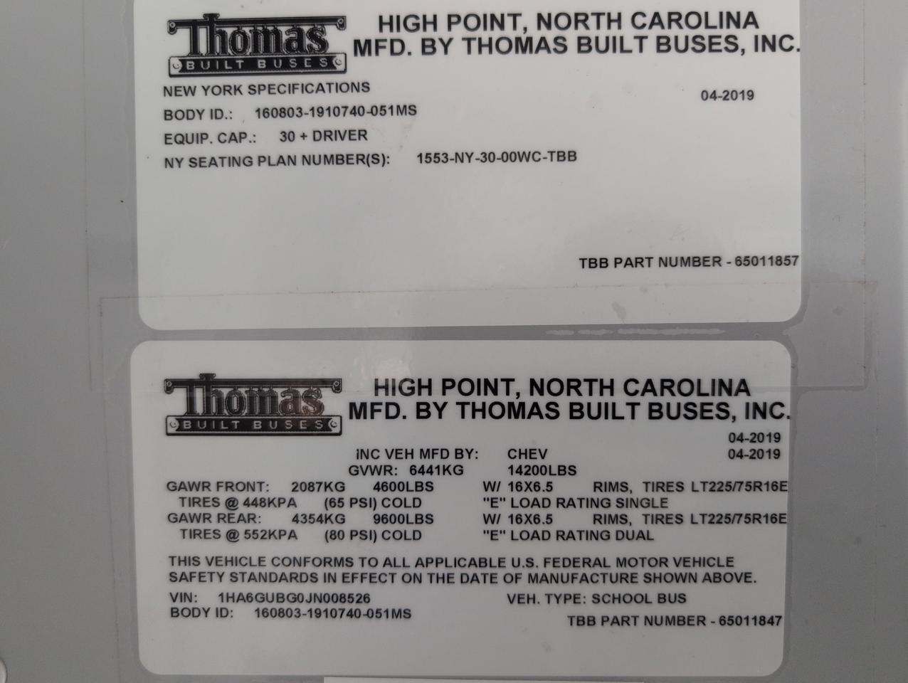 2020 Chevrolet Thomas Minotour Johnstown NY