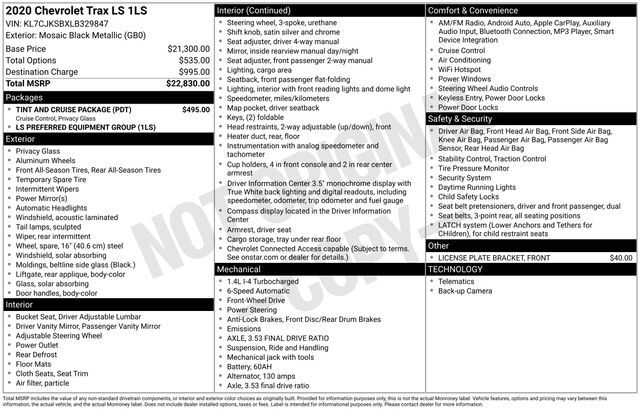 2020 Chevrolet Trax LS Raleigh NC