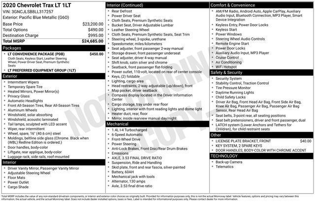 2020 Chevrolet Trax LT Raleigh NC