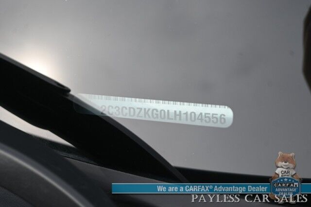 2020 Dodge Challenger GT / AWD / Blacktop Pkg / Tech & Driver Convenience Group / Auto Start / Heated & Cooled Alcantara Seats / Heated Steering / Alpine Speakers / Sunroof / Adaptive Cruise / Lane Depart & Blind Spot / 1-Owner Anchorage AK