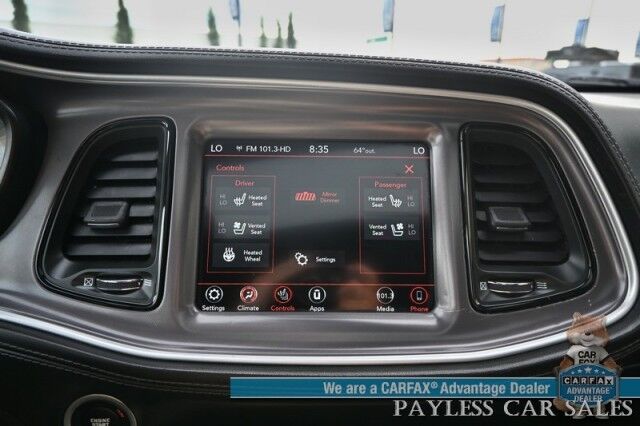 2020 Dodge Challenger GT / AWD / Blacktop Pkg / Tech & Driver Convenience Group / Auto Start / Heated & Cooled Alcantara Seats / Heated Steering / Alpine Speakers / Sunroof / Adaptive Cruise / Lane Depart & Blind Spot / 1-Owner Anchorage AK