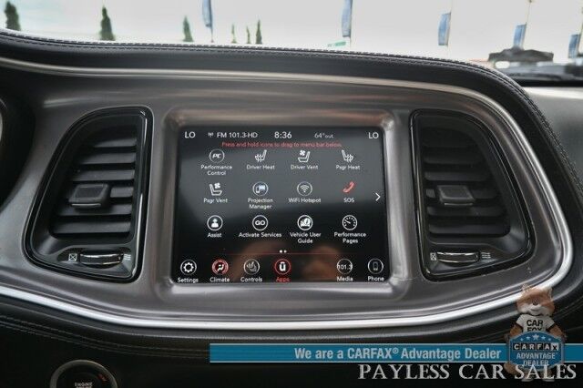 2020 Dodge Challenger GT / AWD / Blacktop Pkg / Tech & Driver Convenience Group / Auto Start / Heated & Cooled Alcantara Seats / Heated Steering / Alpine Speakers / Sunroof / Adaptive Cruise / Lane Depart & Blind Spot / 1-Owner Anchorage AK