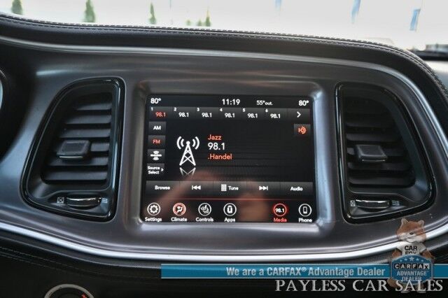 2020 Dodge Challenger GT / AWD / Blacktop Pkg / Tech & Driver Convenience Group / Auto Start / Heated & Cooled Alcantara Seats / Heated Steering / Alpine Speakers / Sunroof / Adaptive Cruise / Lane Depart & Blind Spot / 1-Owner Anchorage AK