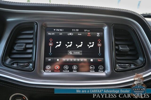2020 Dodge Challenger GT / AWD / Blacktop Pkg / Tech & Driver Convenience Group / Auto Start / Heated & Cooled Alcantara Seats / Heated Steering / Alpine Speakers / Sunroof / Adaptive Cruise / Lane Depart & Blind Spot / 1-Owner Anchorage AK