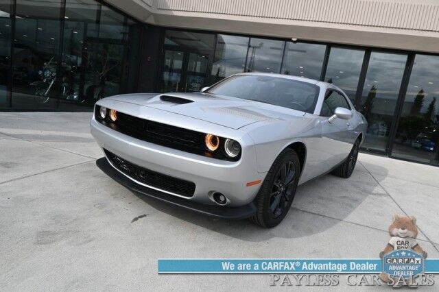 2020 Dodge Challenger GT / AWD / Blacktop Pkg / Tech & Driver Convenience Group / Auto Start / Heated & Cooled Alcantara Seats / Heated Steering / Alpine Speakers / Sunroof / Adaptive Cruise / Lane Depart & Blind Spot / 1-Owner Anchorage AK