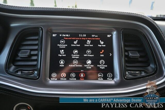 2020 Dodge Challenger GT / AWD / Blacktop Pkg / Tech & Driver Convenience Group / Auto Start / Heated & Cooled Alcantara Seats / Heated Steering / Alpine Speakers / Sunroof / Adaptive Cruise / Lane Depart & Blind Spot / 1-Owner Anchorage AK