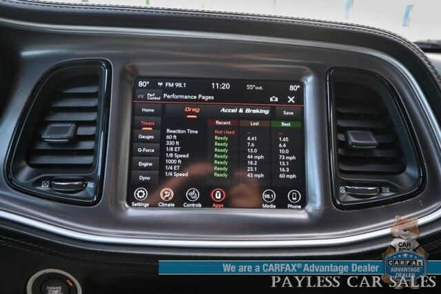 2020 Dodge Challenger GT / AWD / Blacktop Pkg / Tech & Driver Convenience Group / Auto Start / Heated & Cooled Alcantara Seats / Heated Steering / Alpine Speakers / Sunroof / Adaptive Cruise / Lane Depart & Blind Spot / 1-Owner Anchorage AK