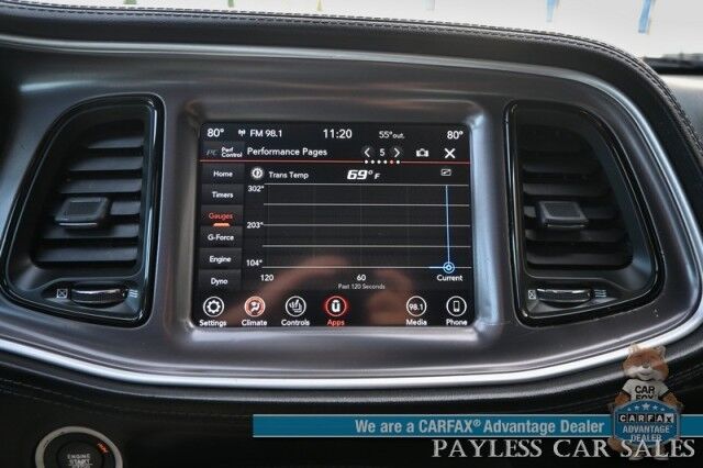 2020 Dodge Challenger GT / AWD / Blacktop Pkg / Tech & Driver Convenience Group / Auto Start / Heated & Cooled Alcantara Seats / Heated Steering / Alpine Speakers / Sunroof / Adaptive Cruise / Lane Depart & Blind Spot / 1-Owner Anchorage AK