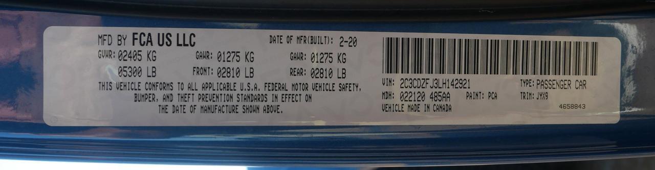 2020 Dodge Challenger R/T Scat Pack 50th Ann. Widebody San Juan TX