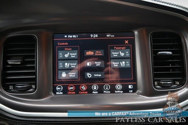 2020 Dodge Charger GT / AWD / Blacktop Pkg / GT Plus & Tech Group / Auto Start / Heated & Cooled Alcantara Seats / Heated Steering / Sunroof / Alpine Speakers / Adaptive Cruise / Lane Depart & Blind Spot / Block Heater Anchorage AK