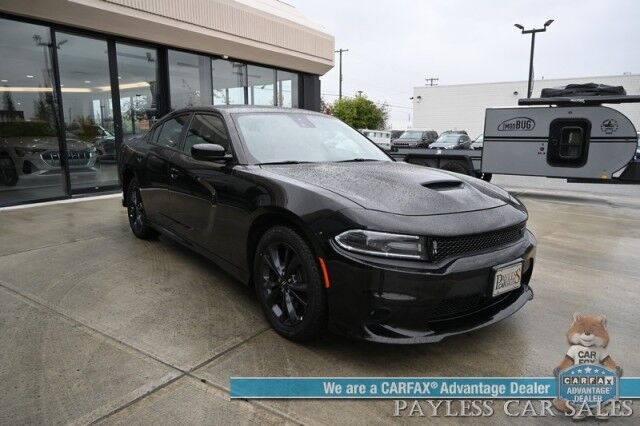 2020 Dodge Charger GT / AWD / Blacktop Pkg / GT Plus & Tech Group / Auto Start / Heated & Cooled Alcantara Seats / Heated Steering / Sunroof / Alpine Speakers / Adaptive Cruise / Lane Depart & Blind Spot / Block Heater Anchorage AK
