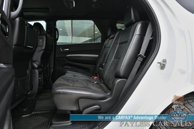 2020 Dodge Durango GT / Blacktop Pkg / 4X4 / Auto Start / Power & Heated Suede Seats / Heated Steering Wheel / Sunroof / Navigation / Rear Entertainment / Apple CarPlay & Android Auto / 3rd Row / Seats 7 / Back Up Cam / 25 MPG Anchorage AK