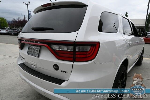 2020 Dodge Durango GT / Blacktop Pkg / 4X4 / Auto Start / Power & Heated Suede Seats / Heated Steering Wheel / Sunroof / Navigation / Rear Entertainment / Apple CarPlay & Android Auto / 3rd Row / Seats 7 / Back Up Cam / 25 MPG Anchorage AK