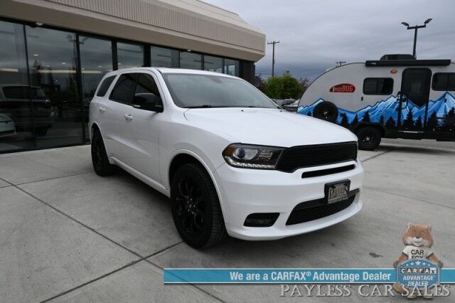 2020 Dodge Durango GT / Blacktop Pkg / 4X4 / Auto Start / Power & Heated Suede Seats / Heated Steering Wheel / Sunroof / Navigation / Rear Entertainment / Apple CarPlay & Android Auto / 3rd Row / Seats 7 / Back Up Cam / 25 MPG Anchorage AK