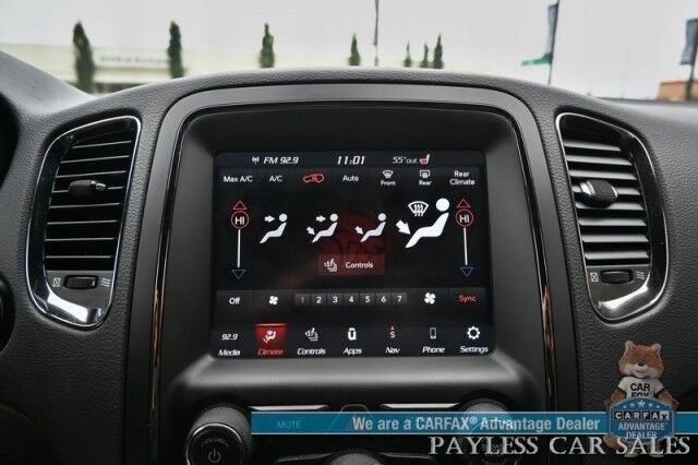 2020 Dodge Durango GT / Blacktop Pkg / 4X4 / Auto Start / Power & Heated Suede Seats / Heated Steering Wheel / Sunroof / Navigation / Rear Entertainment / Apple CarPlay & Android Auto / 3rd Row / Seats 7 / Back Up Cam / 25 MPG Anchorage AK