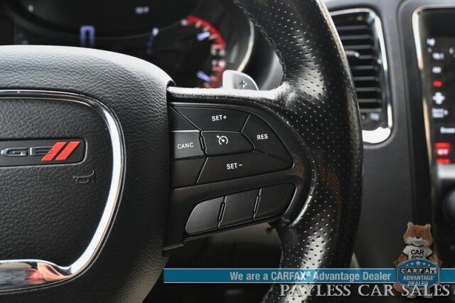 2020 Dodge Durango GT / Blacktop Pkg / 4X4 / Auto Start / Power & Heated Suede Seats / Heated Steering Wheel / Sunroof / Navigation / Rear Entertainment / Apple CarPlay & Android Auto / 3rd Row / Seats 7 / Back Up Cam / 25 MPG Anchorage AK