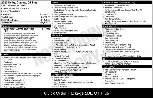 2020 Dodge Durango GT Plus Raleigh NC