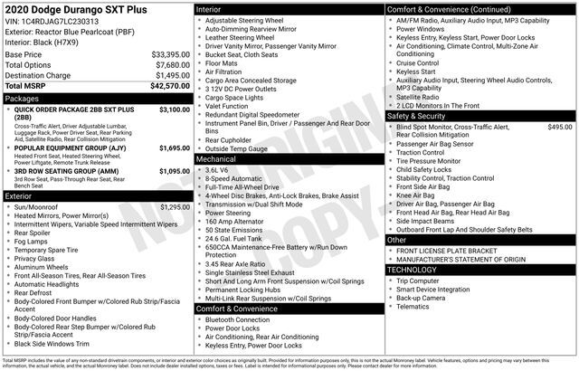 2020 Dodge Durango SXT Plus Raleigh NC