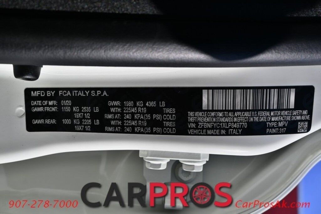 2020 FIAT 500X Sport - All Wheel Drive - Automatic - Remote Start - Leather Seats - Keyless Entry & Push To Start - Power Windows, Mirrors & Door Locks - Bluetooth - Backup Camera - Android Auto & Apple CarPlay Anchorage AK