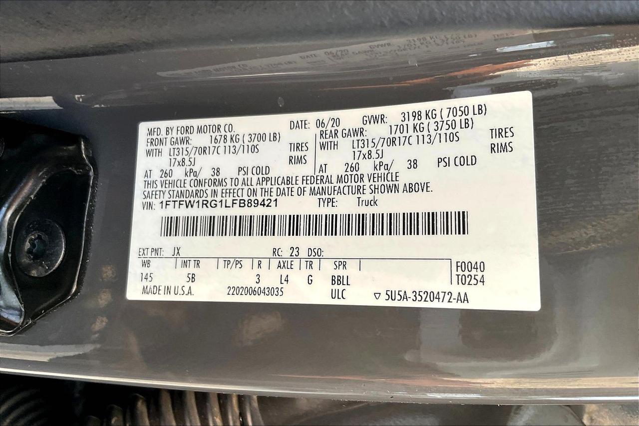 2020 FORD F150 RAPTOR Houston TX
