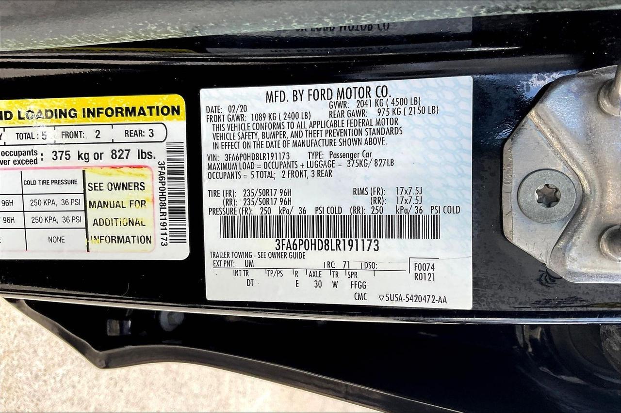 2020 FORD FUSION SE Houston TX