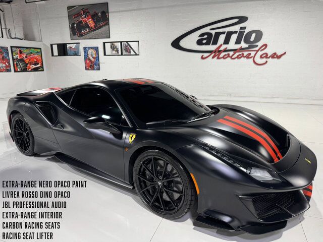 2020 Ferrari 488 Pista Extra-Range Nero Opaco paint, Extra-Range interior, carbon racing seats w/ lifter AND MUCH MORE!!! Fort Lauderdale FL
