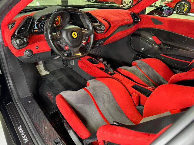 2020 Ferrari 488 Pista Nero B/B paint, front lifter, JBL audio, carbon racing seats w/ lifter AND MUCH MORE!! Fort Lauderdale FL