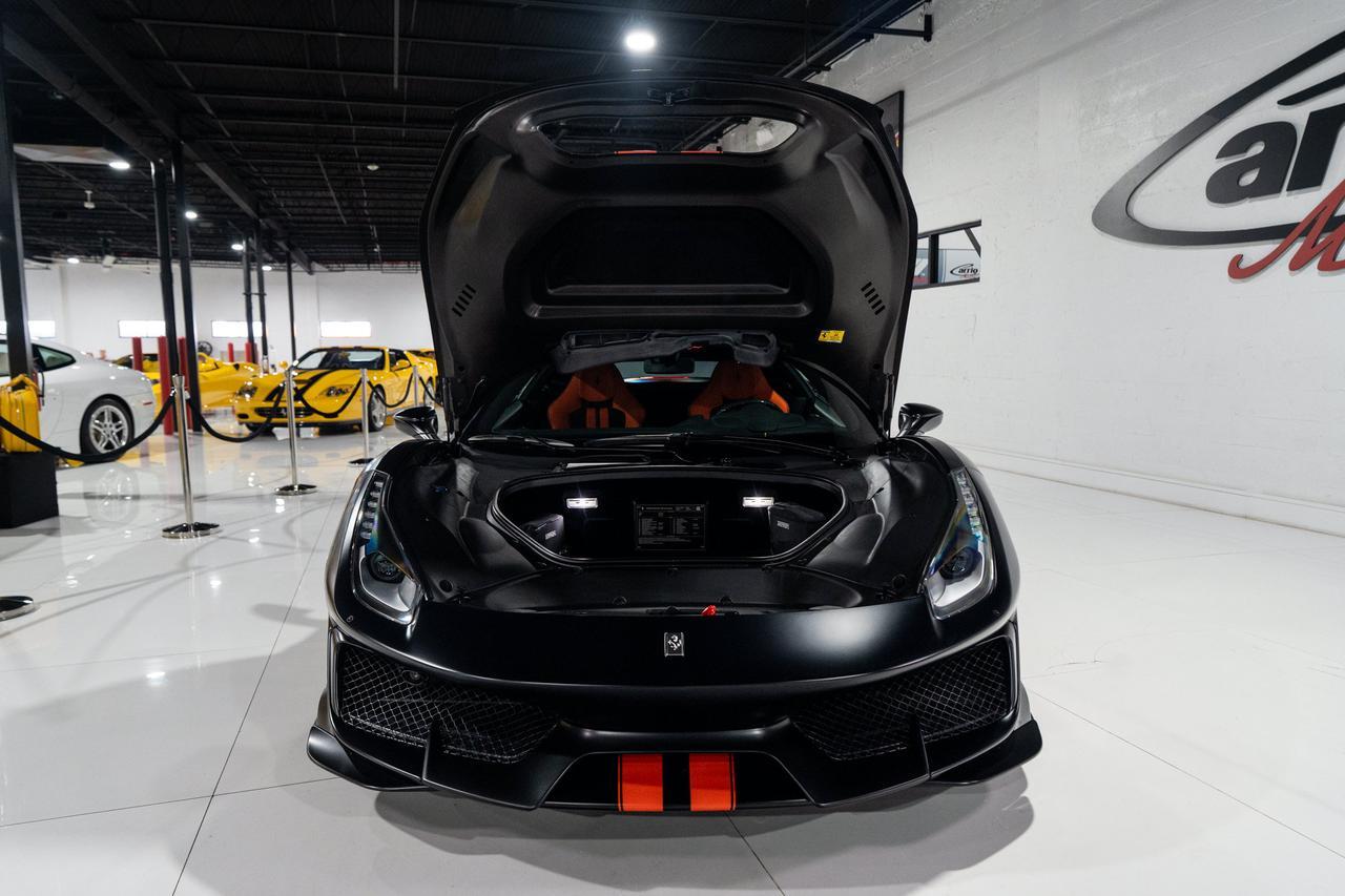 2020 Ferrari 488 Pista Nero Opaco paint,Mandarino Antigua interior,JBL audio,carbon fiber racing seats AND MUCH MORE!!! Fort Lauderdale FL