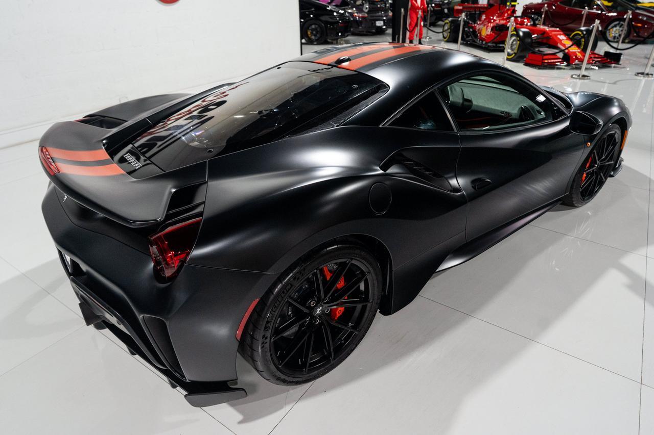 2020 Ferrari 488 Pista Nero Opaco paint,Mandarino Antigua interior,JBL audio,carbon fiber racing seats AND MUCH MORE!!! Fort Lauderdale FL