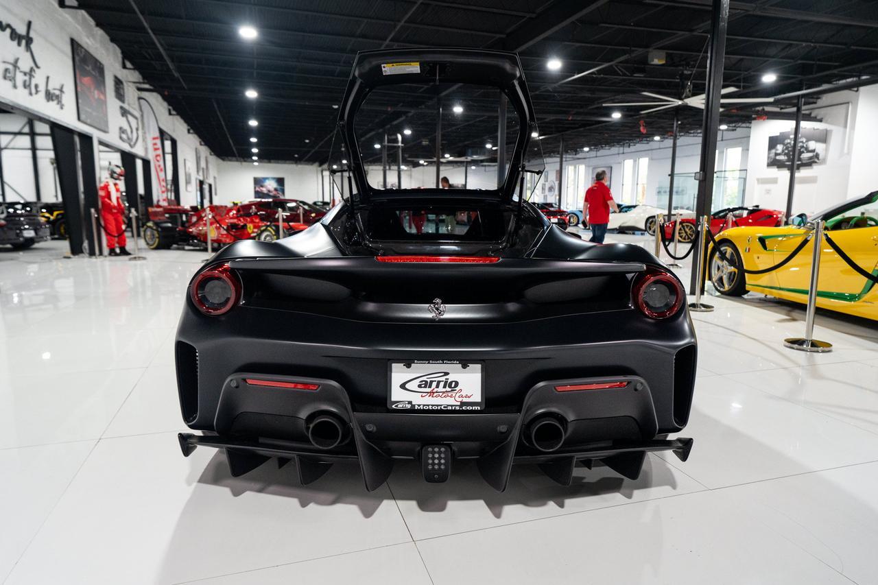 2020 Ferrari 488 Pista Nero Opaco paint,Mandarino Antigua interior,JBL audio,carbon fiber racing seats AND MUCH MORE!!! Fort Lauderdale FL
