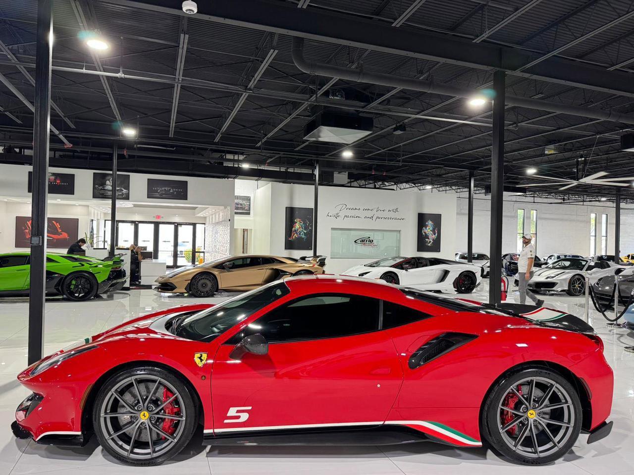 2020 Ferrari 488 Pista Piloti Tailor Made build, Rosso Corsa paint w/ tricolore TOO MANY OPTIONS TO LIST!! Fort Lauderdale FL