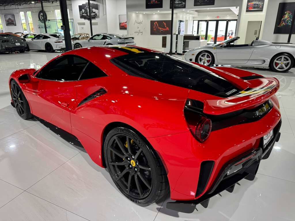 2020 Ferrari 488 Pista Rosso Scuderia paint, painted livrea,carbon wheels,JBL audio,carbon racing seats AND MUCH MORE!!! Fort Lauderdale FL