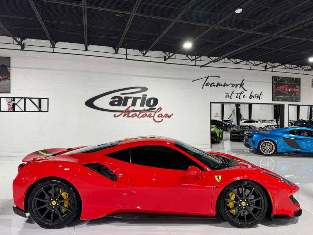 2020 Ferrari 488 Pista Rosso Scuderia paint, painted livrea,carbon wheels,JBL audio,carbon racing seats AND MUCH MORE!!! Fort Lauderdale FL