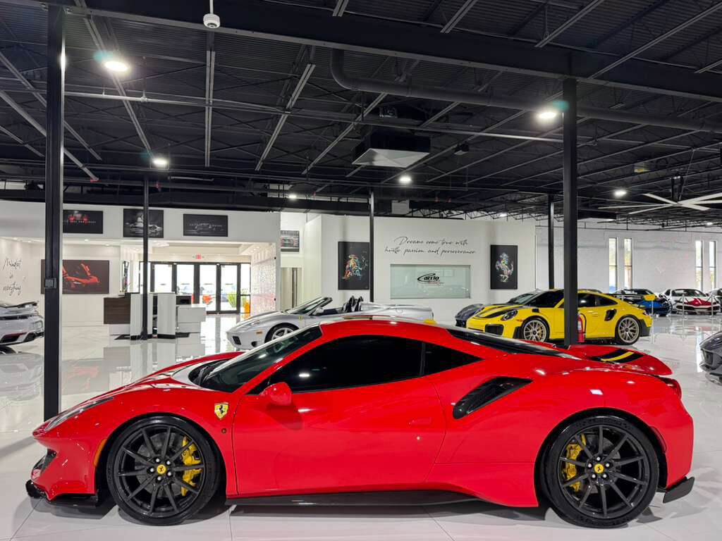 2020 Ferrari 488 Pista Rosso Scuderia paint, painted livrea,carbon wheels,JBL audio,carbon racing seats AND MUCH MORE!!! Fort Lauderdale FL