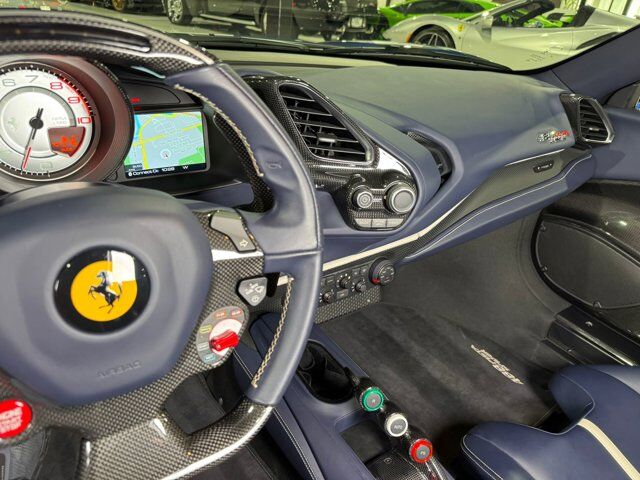 2020 Ferrari 488 Pista Spider Blu Tour De France paint, Livrea Argento Nurburgring, carbon racing seats AND MUCH MORE!!! Fort Lauderdale FL