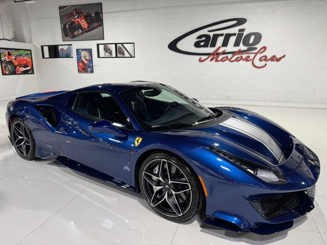 2020 Ferrari 488 Pista Spider Blu Tour De France paint, Livrea Argento Nurburgring, carbon racing seats AND MUCH MORE!!! Fort Lauderdale FL