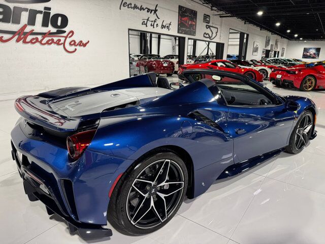 2020 Ferrari 488 Pista Spider Blu Tour De France paint, Livrea Argento Nurburgring, carbon racing seats AND MUCH MORE!!! Fort Lauderdale FL