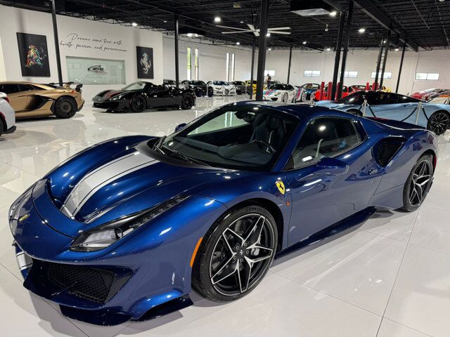 2020 Ferrari 488 Pista Spider Blu Tour De France paint, Livrea Argento Nurburgring, carbon racing seats AND MUCH MORE!!! Fort Lauderdale FL