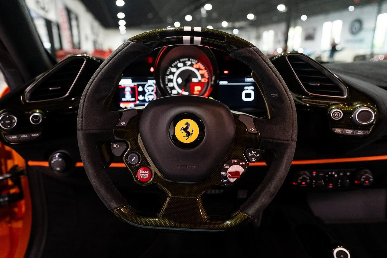2020 Ferrari 488 Pista TAILOR MADE! Arancio Borealis paint,Extra-Range interior,integrated audio,carbon seats AND MORE!! Fort Lauderdale FL